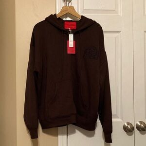 Alex Eagle x JCrew scuba knit full zip hoodie